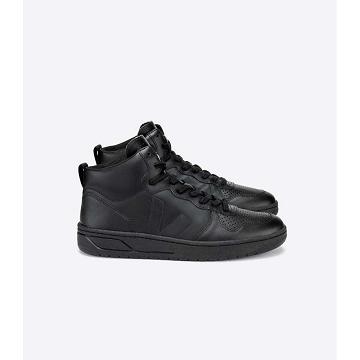 Veja V-10 CWL High Top Men's Shoes Black | CA 284GSO